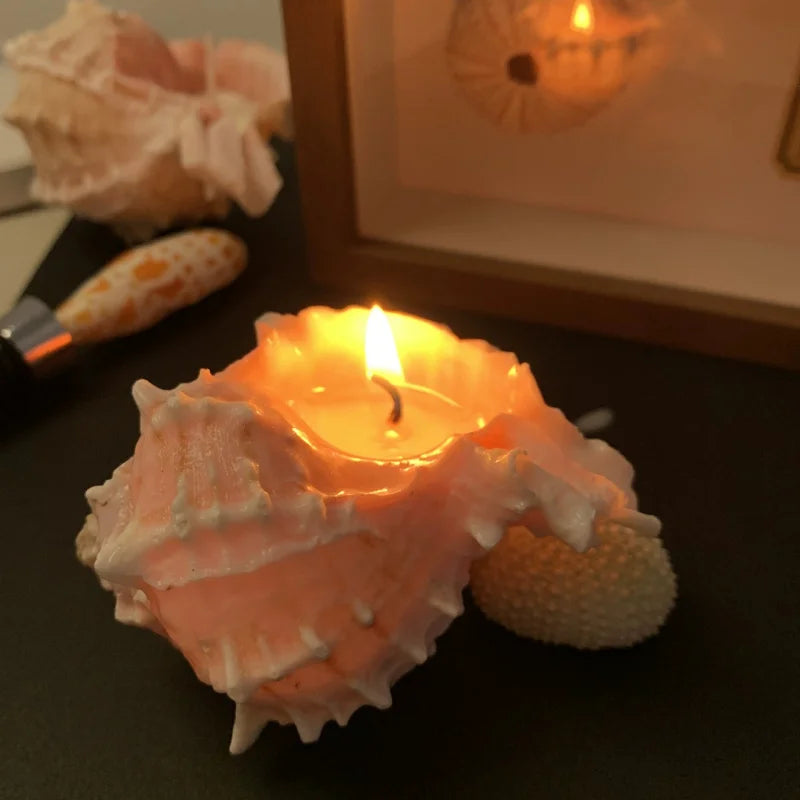 Handmade Conch Scented Candle - Home Decoration Ornaments For Bedroom, Living Room Tabletop Holiday Gifts