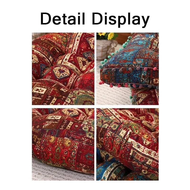 1pc 40x40cm Thick Soft and Comfortable Moroccan Chair Cushion /meditation Pad-suitable for Living Rooms Bedrooms,dining Rooms