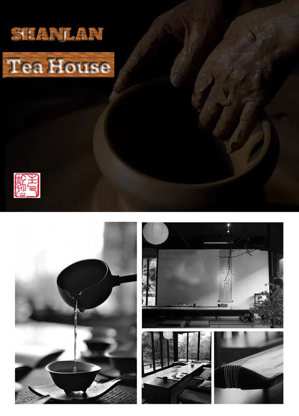 Blue And White Landscape Handmade Ceramic Sancai Tea Set Complete Set Zen Tea Ceremony Set Teapot And Tea Cup Set Tea Services
