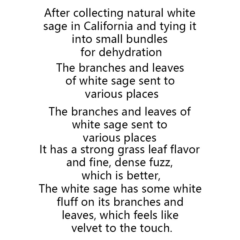 Natural White Sage Bundle Smudge Sticks Home Purification Pure Leaf Purification Meditation Portable Energy Cleansing Bundles