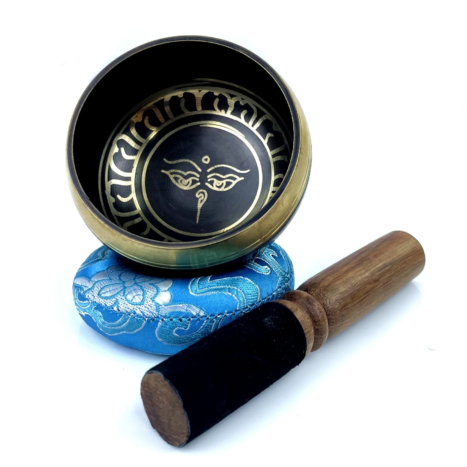 Tibetan Singing Bowl Set Lotus Unique Gift Helpful for Meditation Yoga Relaxation Chakra Healing Prayer and Mindfulness
