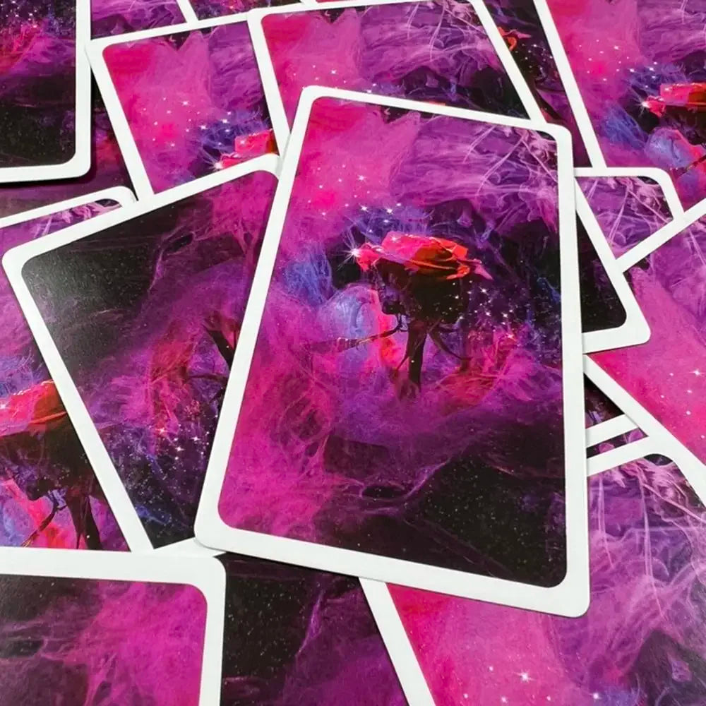Mystic Red Rose Oracle cards  A 53 Oracle English Visions Divination Edition Deck Borad Playing Games
