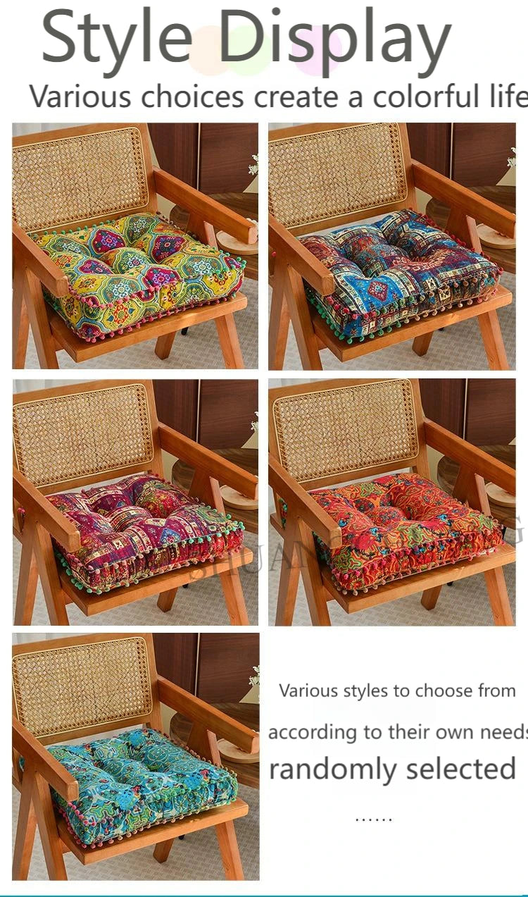 1pc 40x40cm Thick Soft and Comfortable Moroccan Chair Cushion /meditation Pad-suitable for Living Rooms Bedrooms,dining Rooms