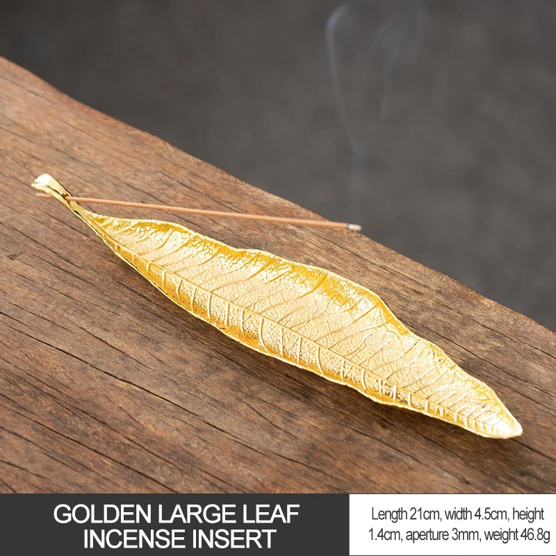 Long Leafs Censer Incense support rods Holder Ash Catcher incense stand Meditation Room Yoga insence burner Accessories XX003
