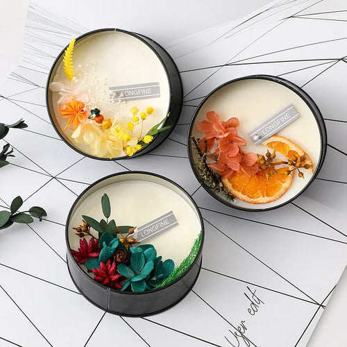 100% Soy Wax Handmade Rose Jasmine Gardenia Aromatherapy Candle Birthday Christmas Immortal Flower Fairy Gift Cup Wax