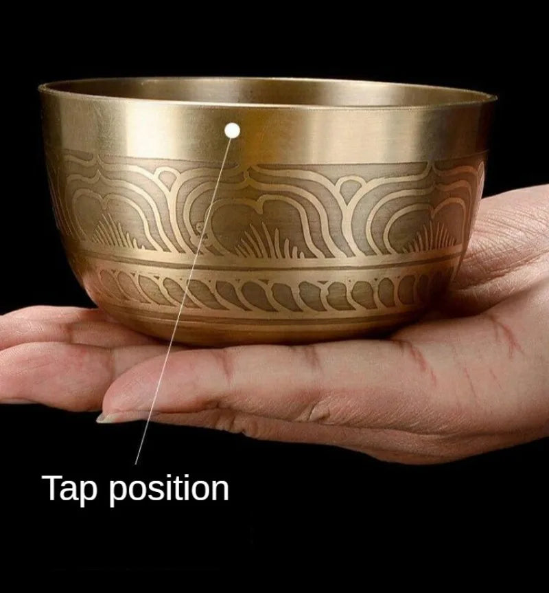Nepal Singing Bowl Handmade Tibetan Bowls 7 Chakras Original Sound Healing Meditation Massage Yoga Accessories Set Decorative