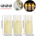 6-180PCS  Led Flameless Artificial Candles Acrylic Cup Led Candles Battery Operated Candle for Wedding Concert Activities Decor