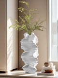 1Pc Handmade Resin Coral Vase Origami Geometric Texture Art Decor for Living Room & Study