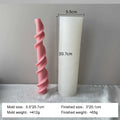 Geometric Long Rod Candle Mold Handmade Aroma Candle Silicone Molds Twist Spiral Long Pole Candle Making Supplies