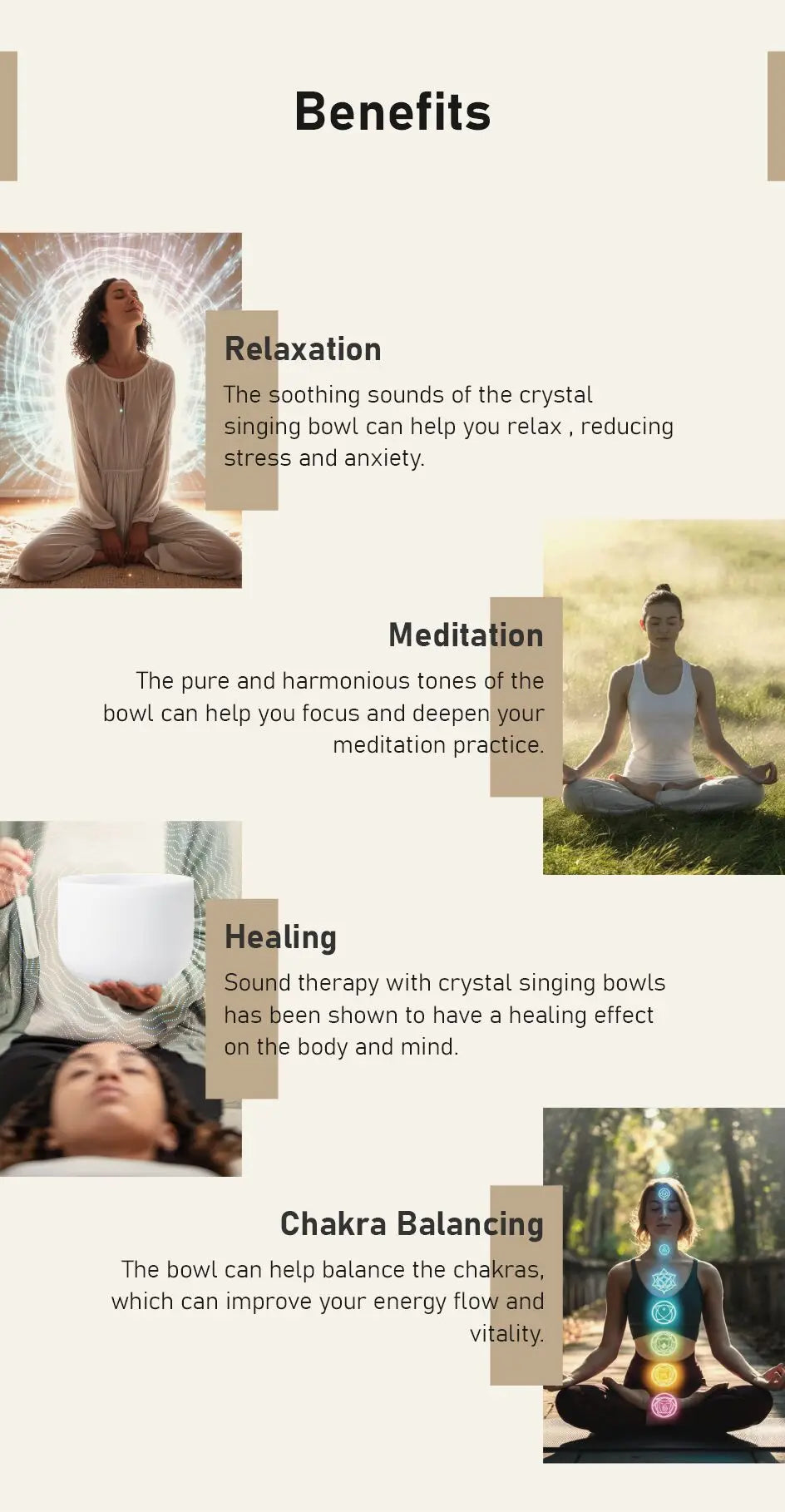CVNC 6-12" Flower of Life pattern Frosted Quartz Crystal Singing Bowls Set  7Pcs Chakra for Sound Healing with Bags