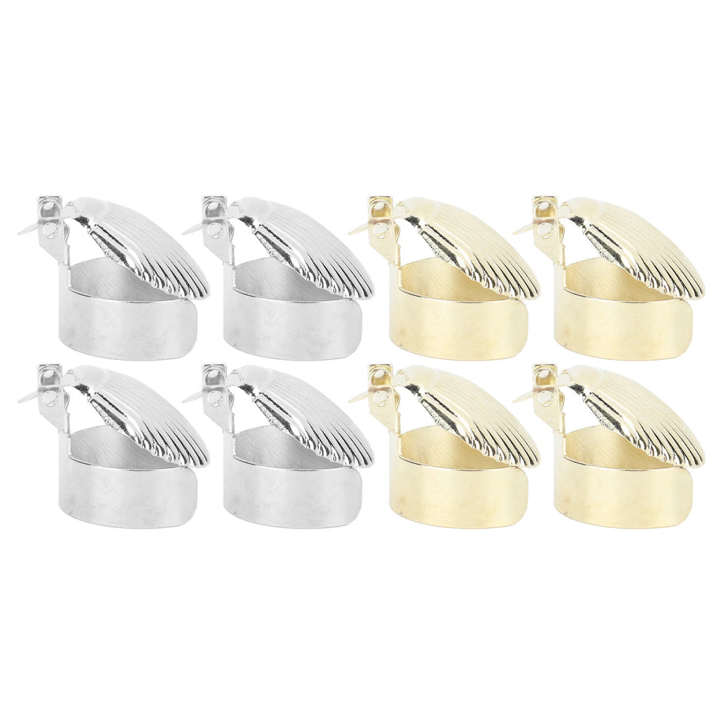 4Pcs Candle Snuffer Candle Extinguisher Metal Shell Pattern Automatic Candle Stopper for Candle Extinguishing