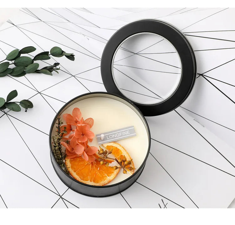100% Soy Wax Handmade Rose Jasmine Gardenia Aromatherapy Candle Birthday Christmas Immortal Flower Fairy Gift Cup Wax