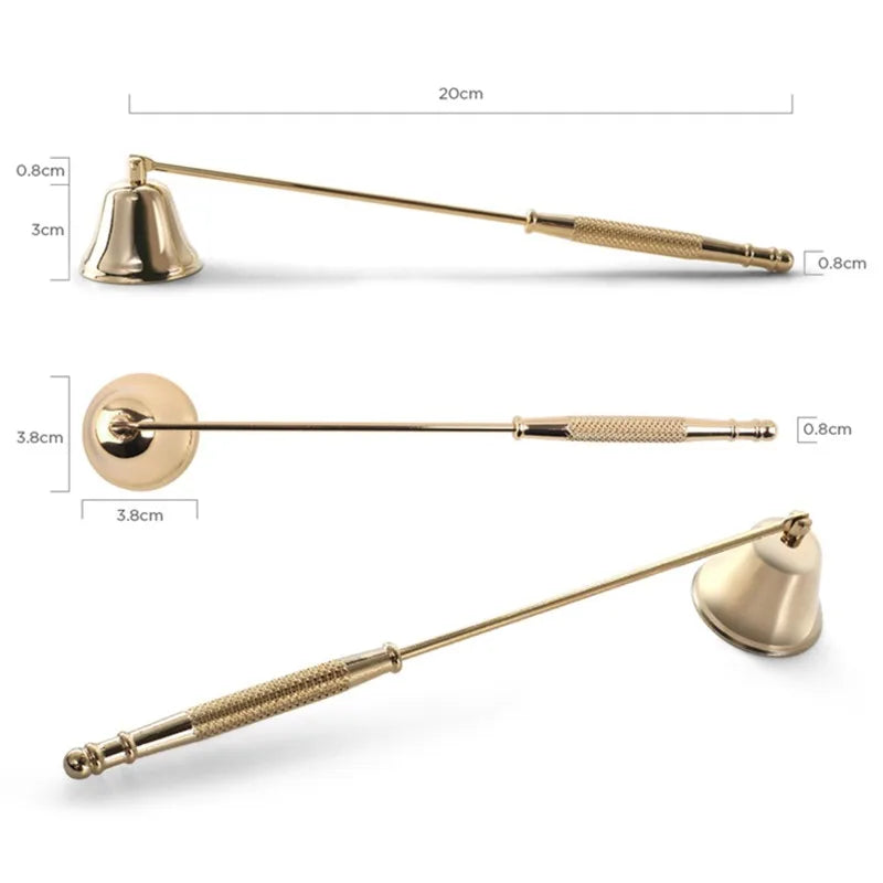 Elegant Candle Snuffer Candle Extinguisher Long Handle Candle Accessory Metal Wick Flame Snuffer Wick Snuffer Home Decor Gift