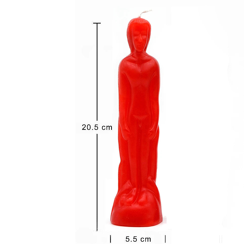 1pcs Black Candle Ritual Female Male Figure Human Candle Soy Wax Paraffin Wax Hoodoo Candles for Spells and Altars