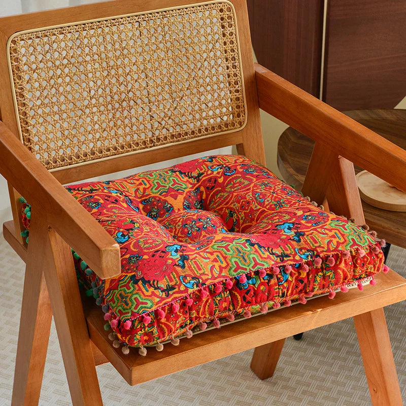 1pc 40x40cm Thick Soft and Comfortable Moroccan Chair Cushion /meditation Pad-suitable for Living Rooms Bedrooms,dining Rooms