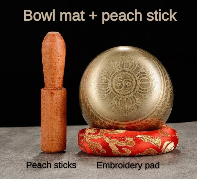 Nepal Singing Bowl Handmade Tibetan Bowls 7 Chakras Original Sound Healing Meditation Massage Yoga Accessories Set Decorative