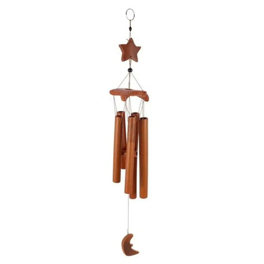 Bamboo Bamboo Wind Chimes New Handmade Pendant Bell Wind Chime Retro Crafts Gift Wall Hanging Windchimes Indoor Outdoor