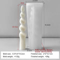 Geometric Long Rod Candle Mold Handmade Aroma Candle Silicone Molds Twist Spiral Long Pole Candle Making Supplies