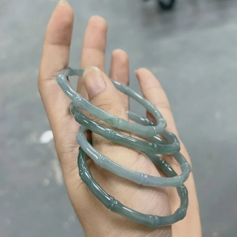 Natural A Blue Knot Bracelet Ascending Jadeite Women'S Jewelry