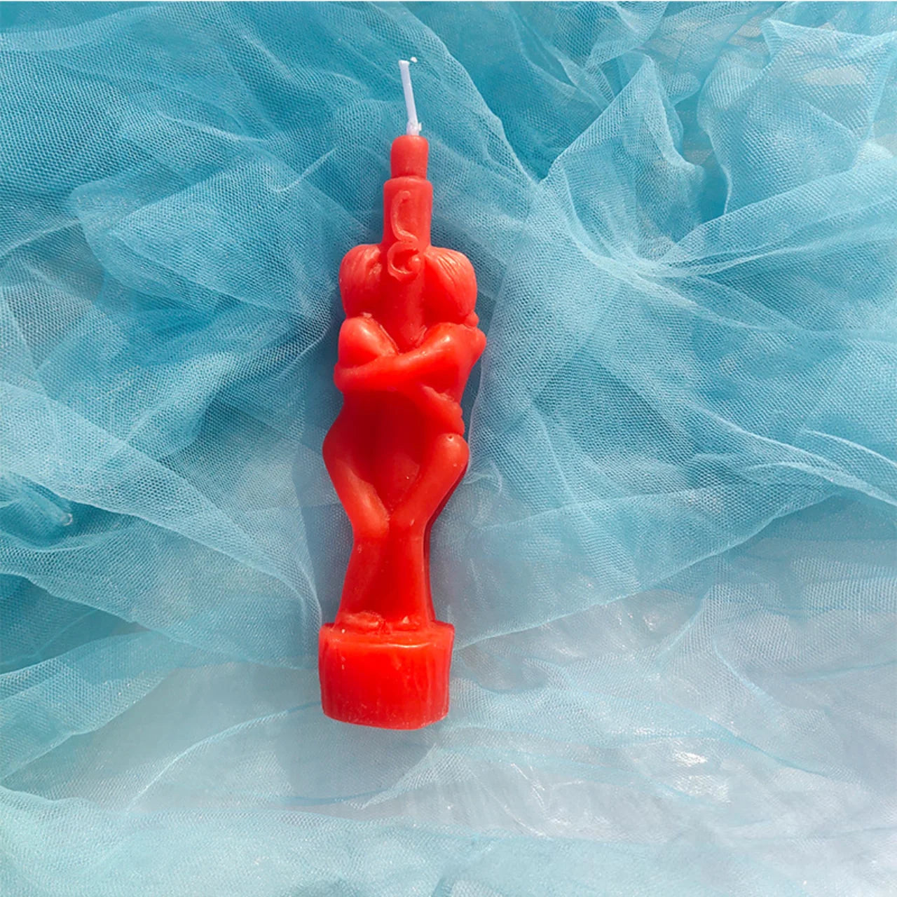 1PCS Buddha Ritual Candle Esoteric Candles Couple Lover Wish Pray Candles Red Color Male Female for Religious