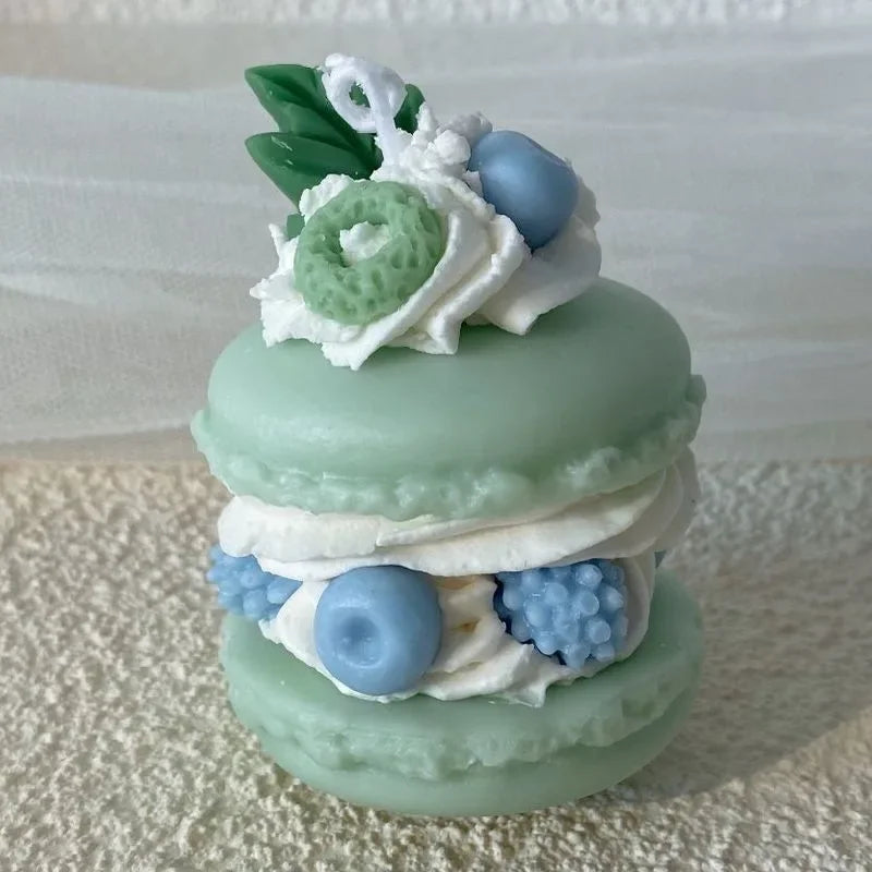 Simulated cream cake candles Strawberry chocolate cherry macaron scented candle lovely birthday gift velas navideñas decorativas