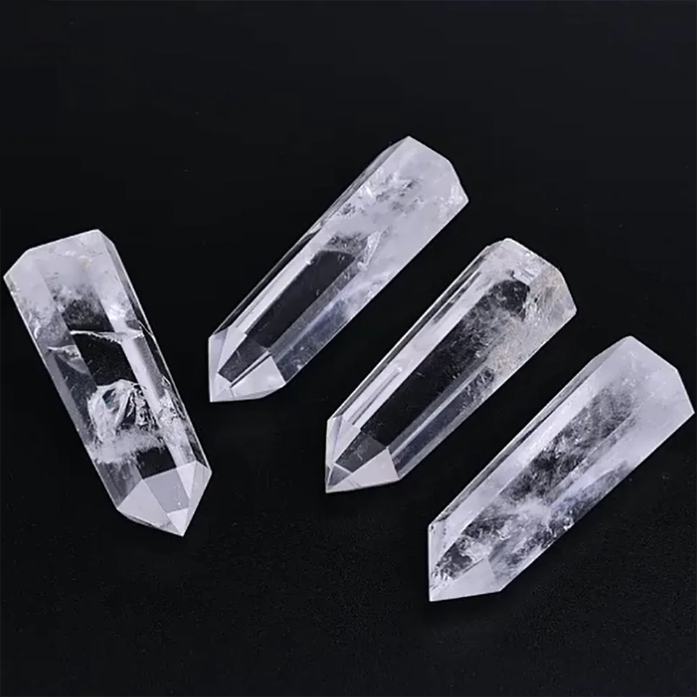 Natural Stone and Crystals Point Wand Witchcraft Rose Quartz Amethyst Home Decor Mineral Reiki Healing Stones Crafts Room Decor