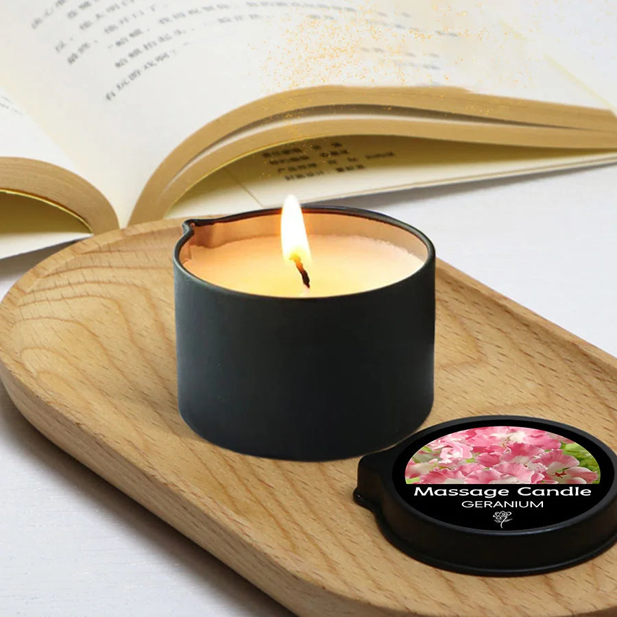 1PC Massage Oil Candles，luxury aromatherapy candles，for Stress Relief and SkinMoisturizing, SM Product Scented Candle Body Oil