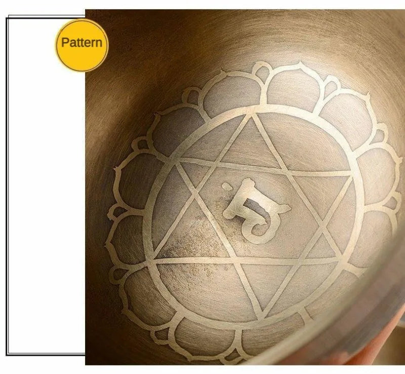 Nepal Singing Bowl Handmade Tibetan Bowls 7 Chakras Original Sound Healing Meditation Massage Yoga Accessories Set Decorative