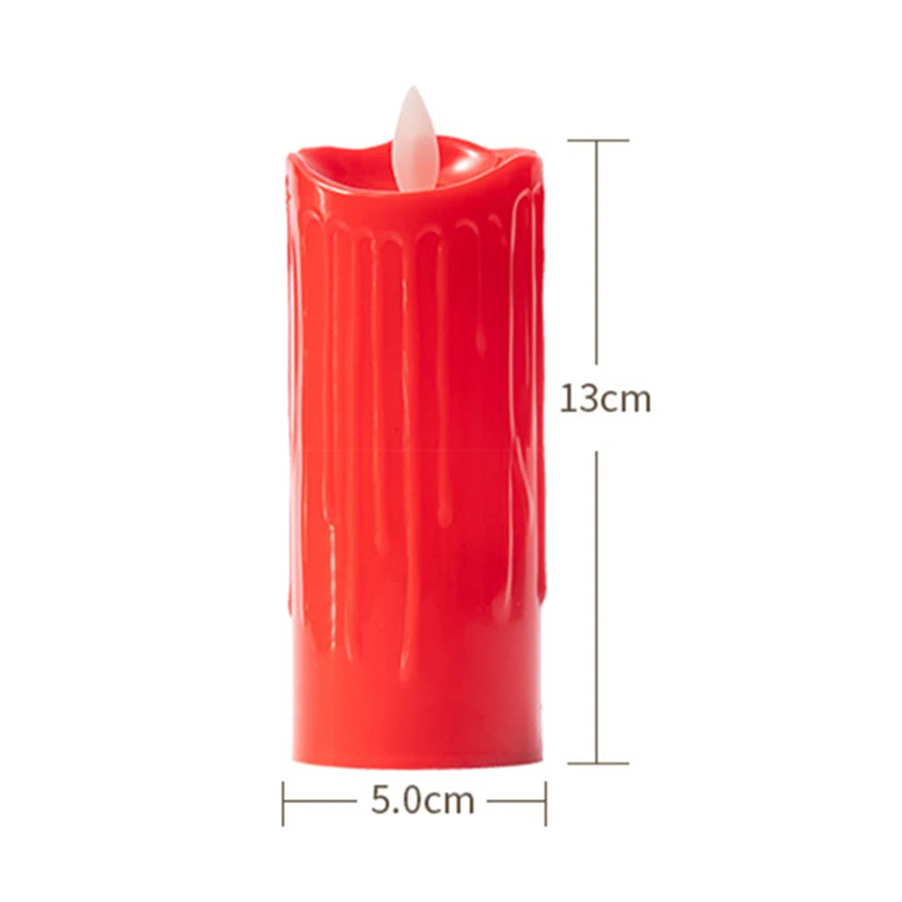 10-24PCS Flameless Floating Candles With Magic Wand Remote Battery Operated Hanging Flickering Warm Light Candle Wedding Christm