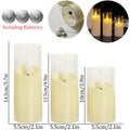 6-180PCS  Led Flameless Artificial Candles Acrylic Cup Led Candles Battery Operated Candle for Wedding Concert Activities Decor