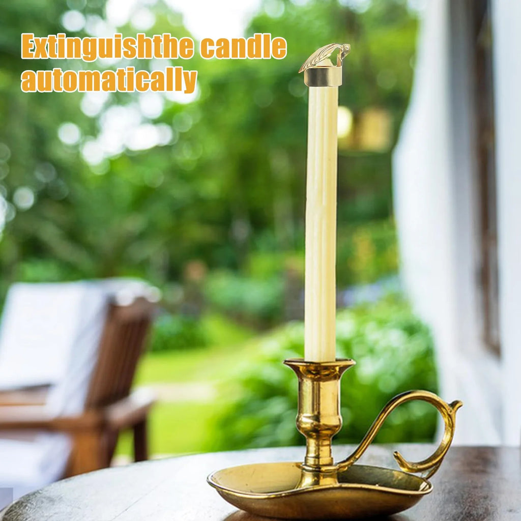 4Pcs Candle Snuffer Candle Extinguisher Metal Shell Pattern Automatic Candle Stopper for Candle Extinguishing