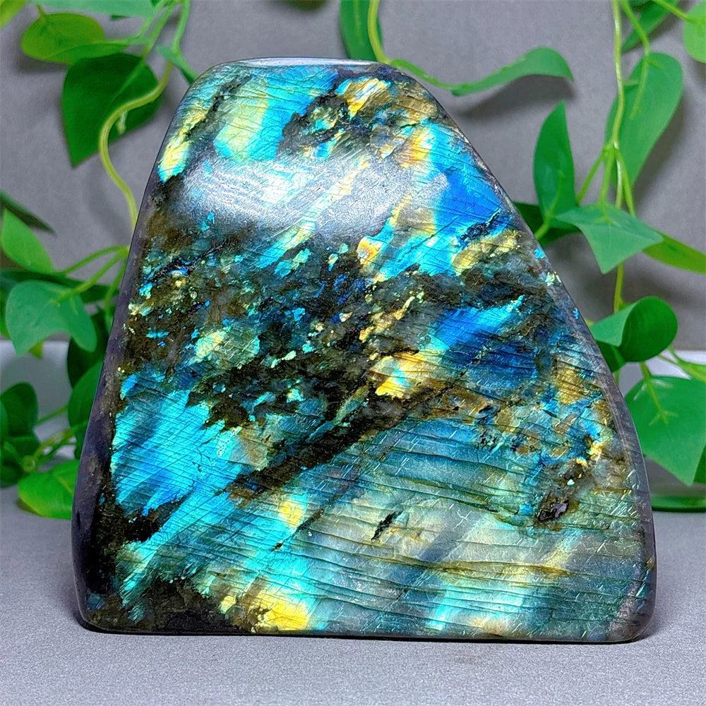 Labradorite Big Free Form Crystal Natural Stone Quartz Stone Minerals Home Garden Decoration Reiki Energy Healing Luck RoomDecor