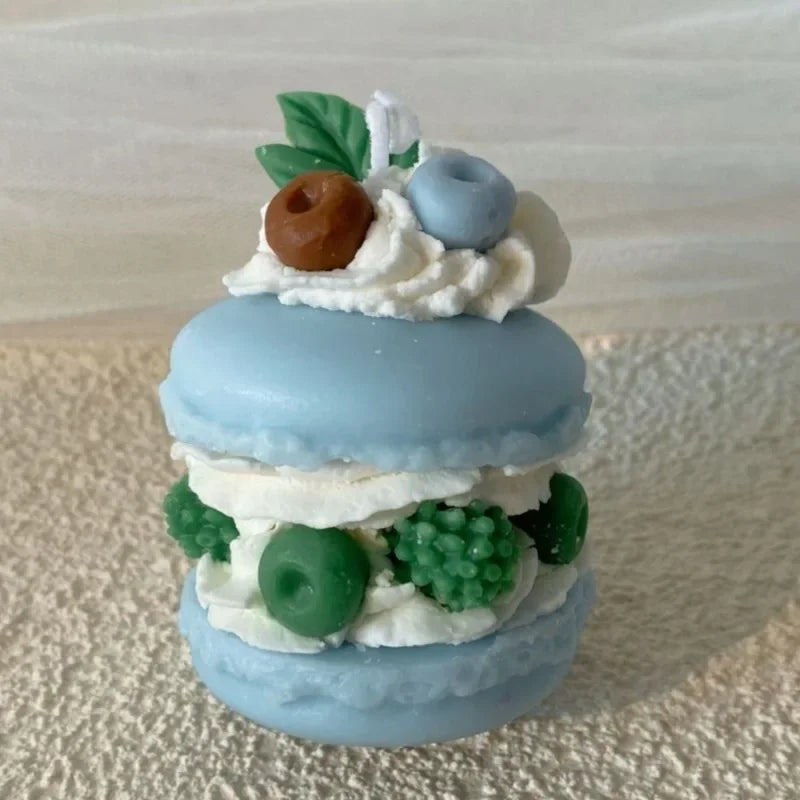 Simulated cream cake candles Strawberry chocolate cherry macaron scented candle lovely birthday gift velas navideñas decorativas