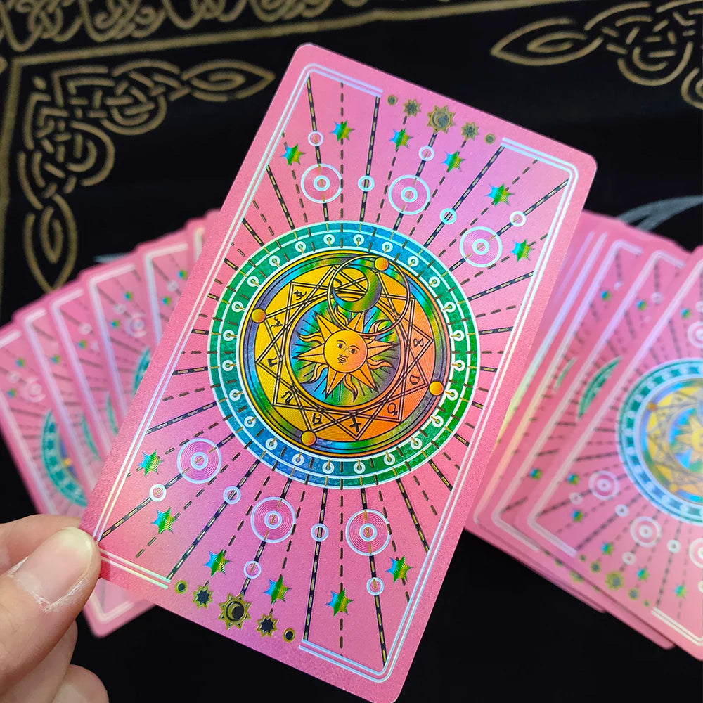 New Plastic Rider Waite Tarot Hot Stamping Gold Foil Tarot Exquisite Board Game Divination Cards For Collection