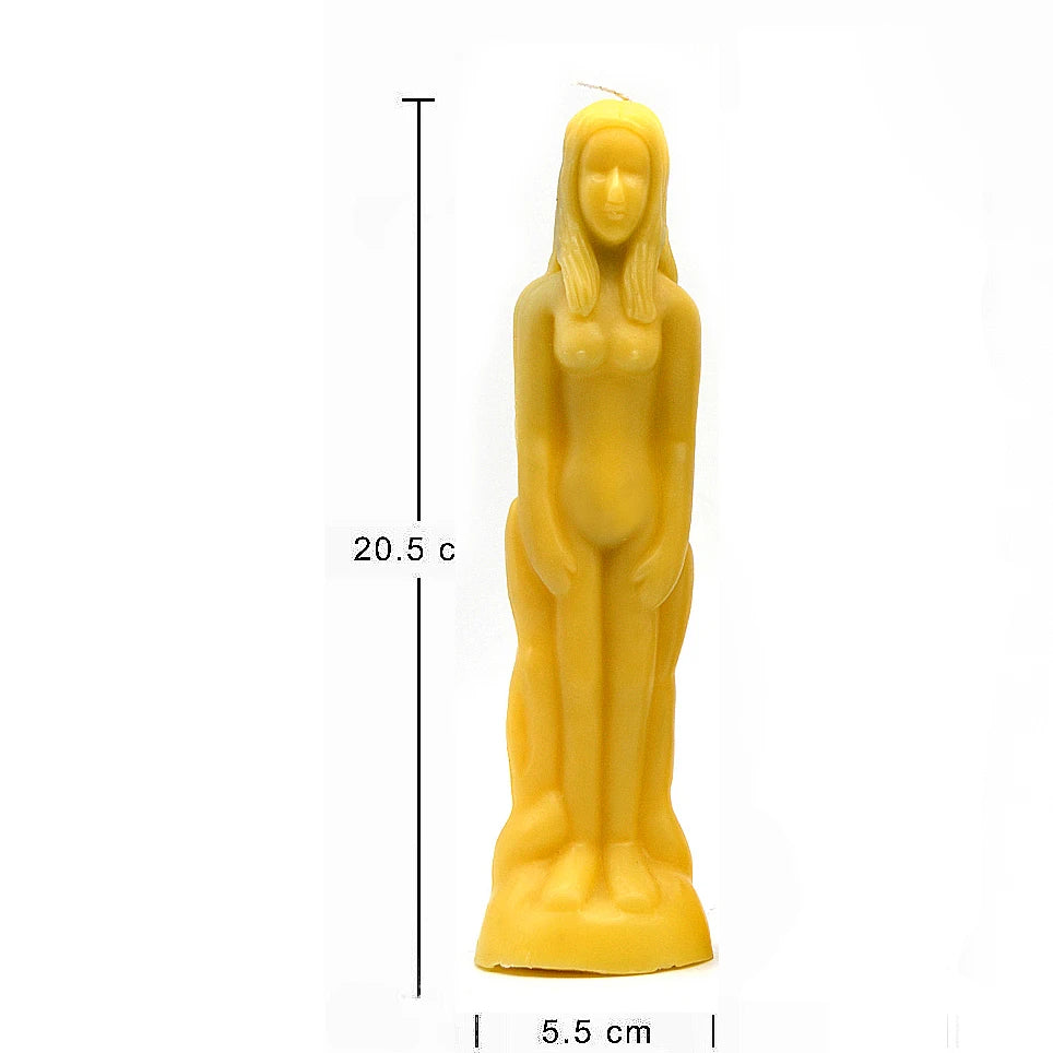 1pcs Black Candle Ritual Female Male Figure Human Candle Soy Wax Paraffin Wax Hoodoo Candles for Spells and Altars