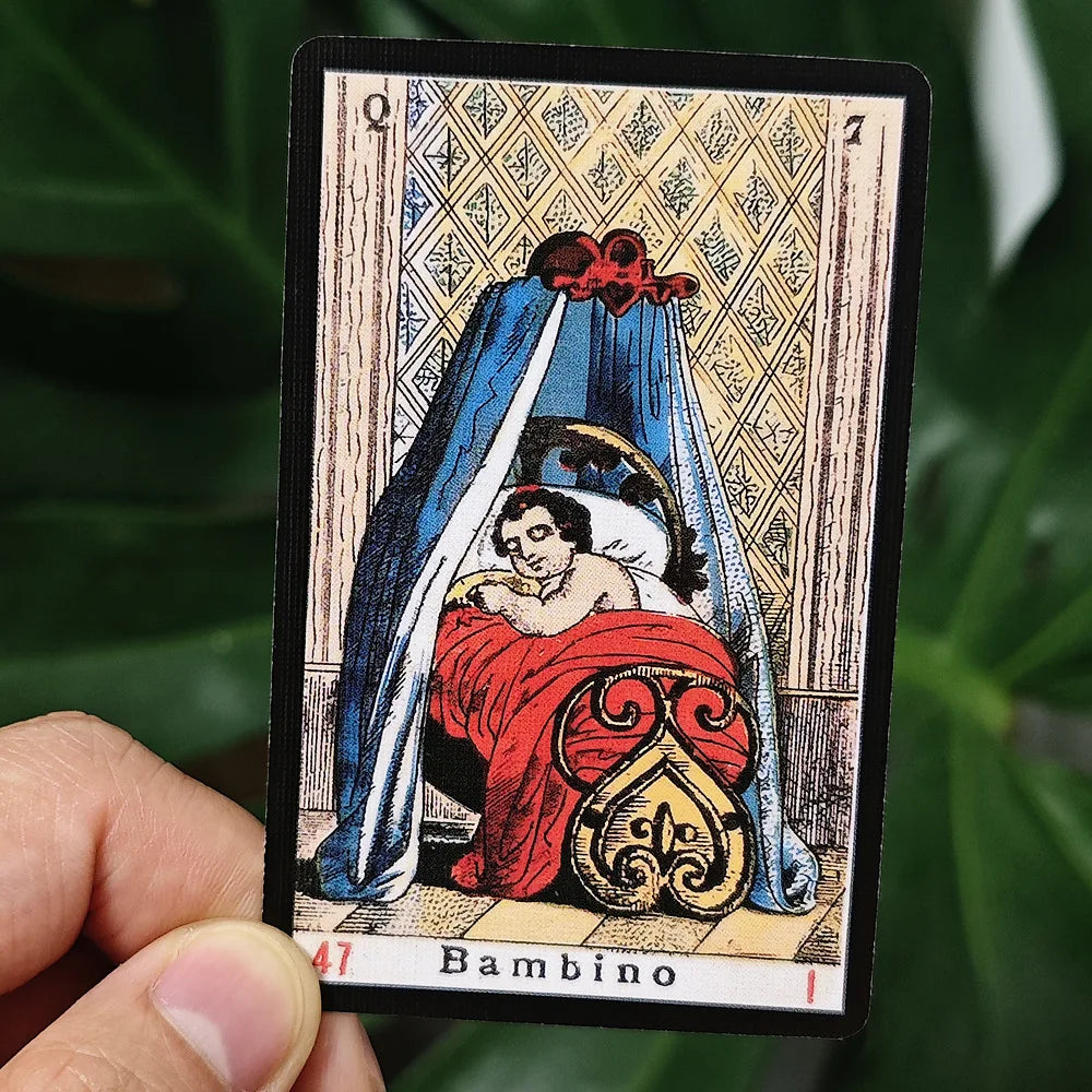 52 Pcs Oracle Sibyl Cards 9*6cm Every Day Oracle Deck Sibilla Italian Deck For Party Game, Birthday Gift
