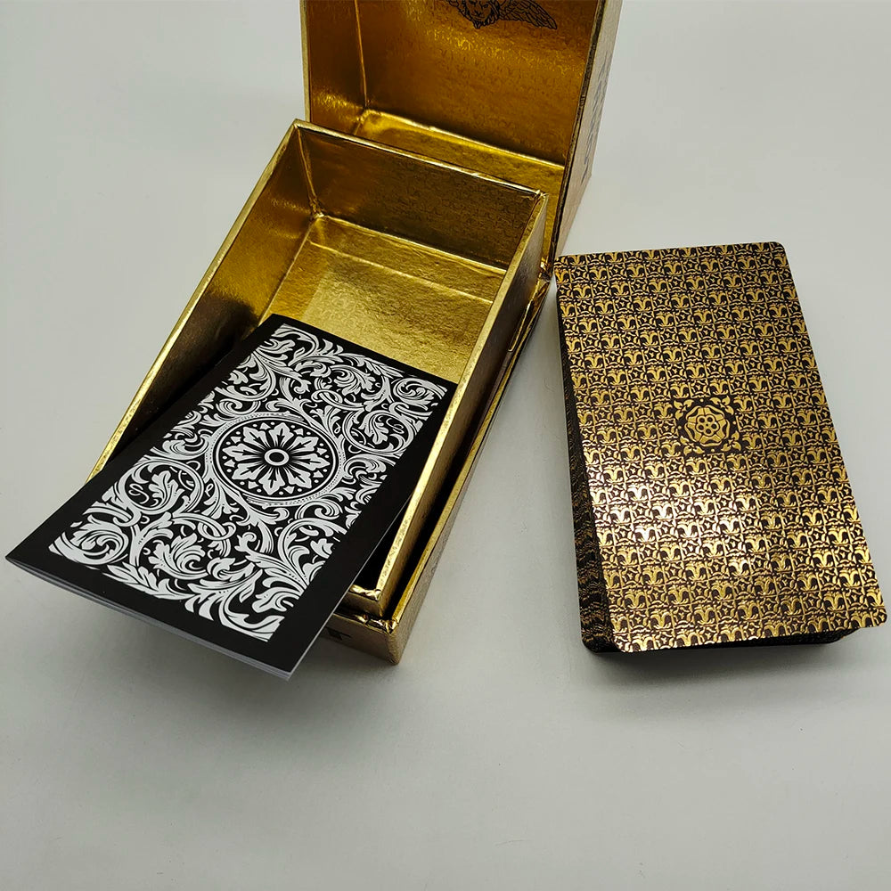 New Plastic Rider Waite Tarot Hot Stamping Gold Foil Tarot Exquisite Board Game Divination Cards For Collection
