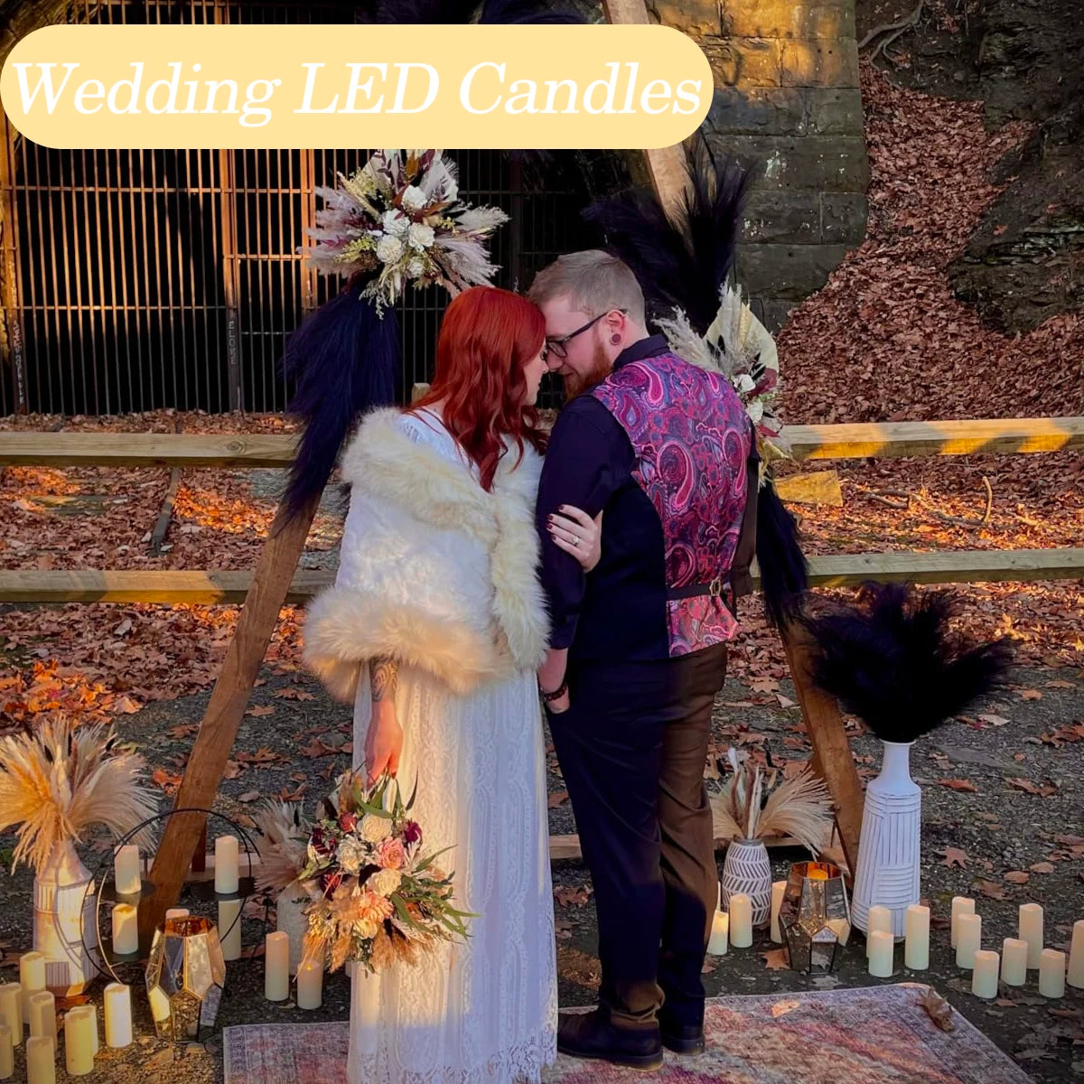 180-9Pcs Artificial Candles LED Flameless Candles for Wedding Led Candle Pillar Candles Flickering Candle for Decorative Concert