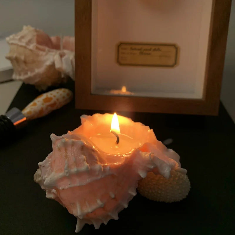 Handmade Conch Scented Candle - Home Decoration Ornaments For Bedroom, Living Room Tabletop Holiday Gifts
