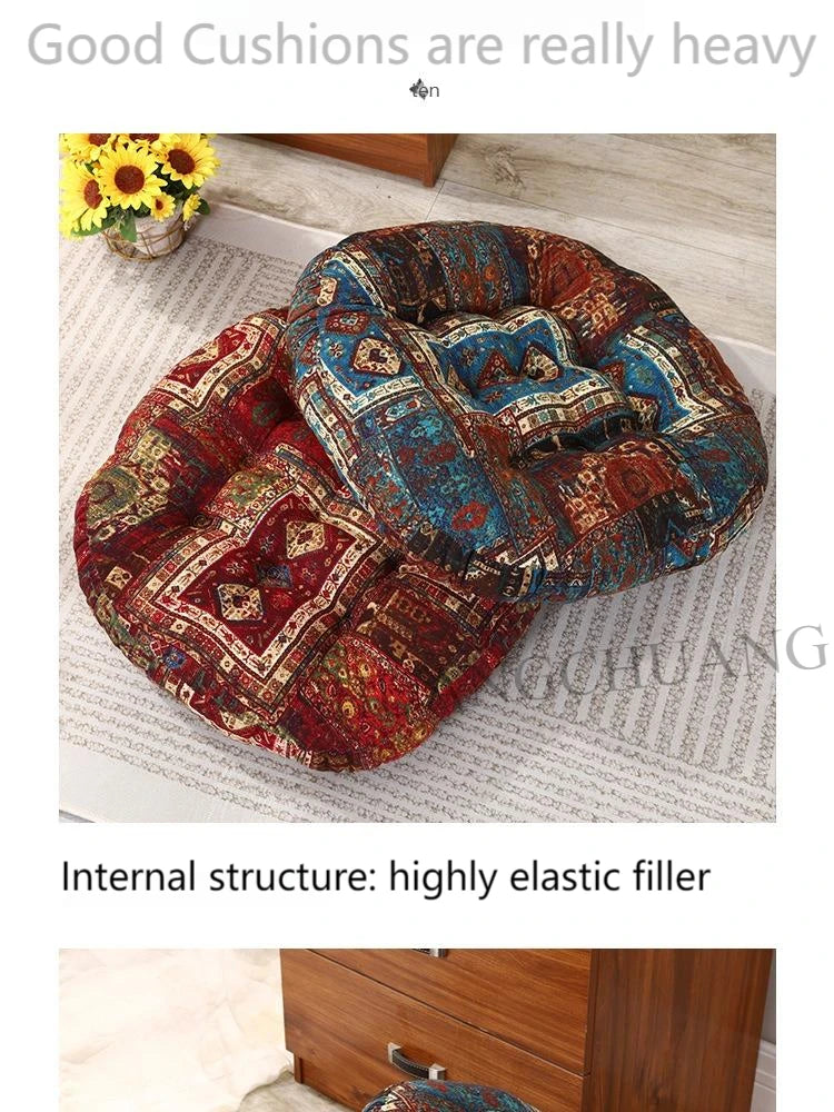 1pc 40x40cm Thick Soft and Comfortable Moroccan Chair Cushion /meditation Pad-suitable for Living Rooms Bedrooms,dining Rooms