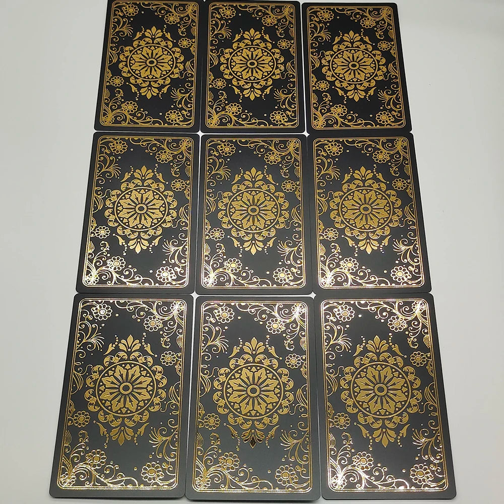 New Plastic Rider Waite Tarot Hot Stamping Gold Foil Tarot Exquisite Board Game Divination Cards For Collection