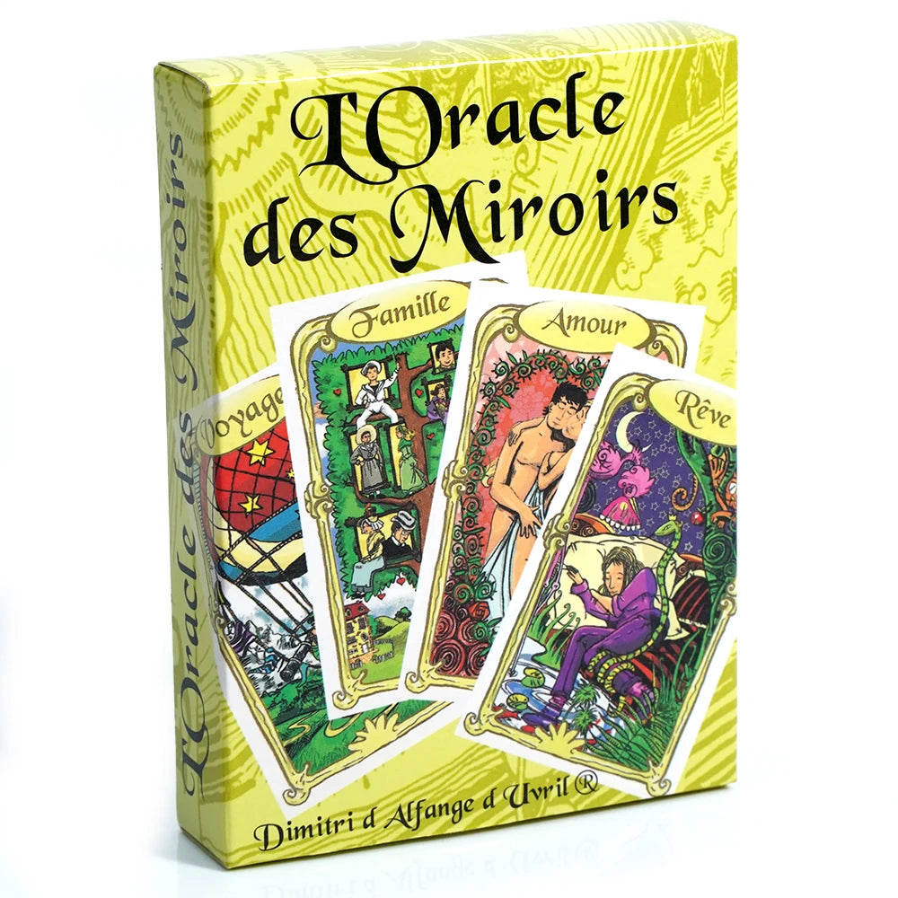Français Oracle des Miroirs French of Tarot Cards Un Outil Précieux pour la Divination et la Guidance Spirituelle Board Game