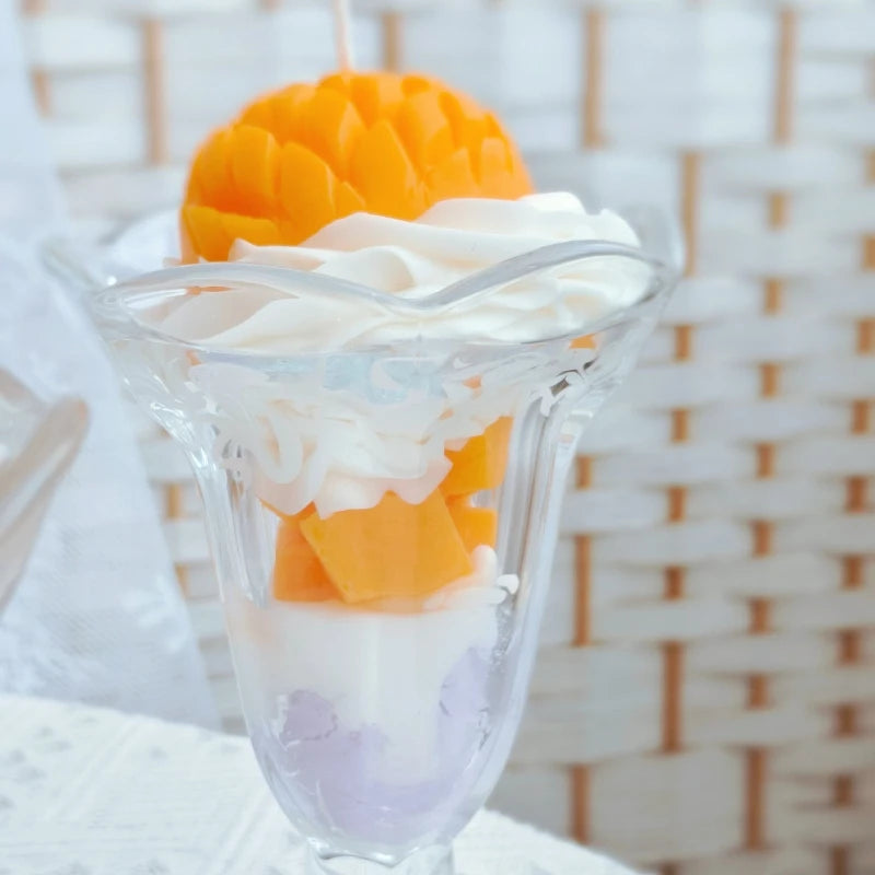 Ice Cream Scented Candle Aromatherapy Decorative Candle Creative Dessert Shape Candle for Relaxation Home Decor Party Gift