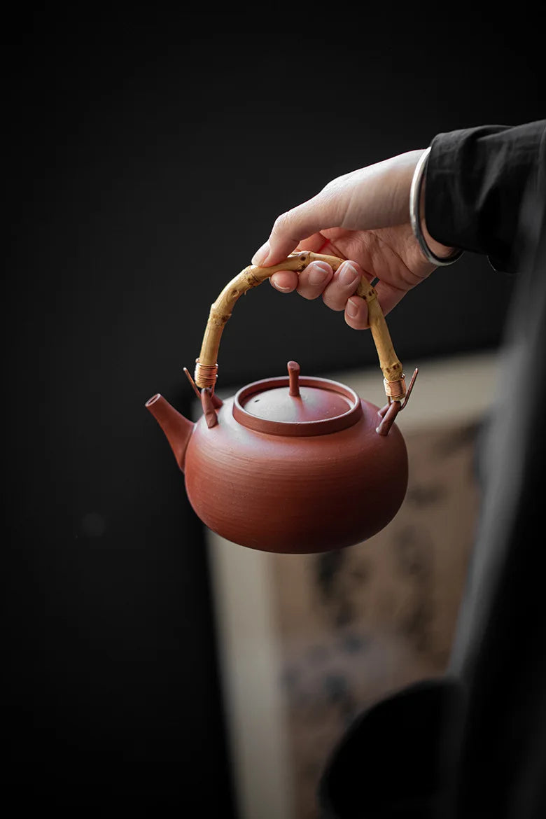 570ml Handmade Stoneware Tea Making Set Japanese Tea Stove Teapot Heating Base Household Teapot Warmer Kettle Stand Tea Ceremony
