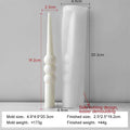 Geometric Long Rod Candle Mold Handmade Aroma Candle Silicone Molds Twist Spiral Long Pole Candle Making Supplies