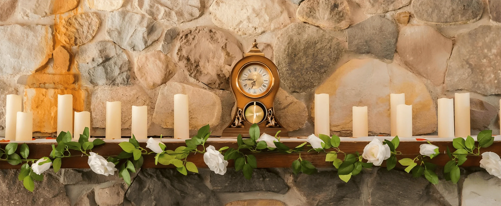 180-9Pcs Artificial Candles LED Flameless Candles for Wedding Led Candle Pillar Candles Flickering Candle for Decorative Concert