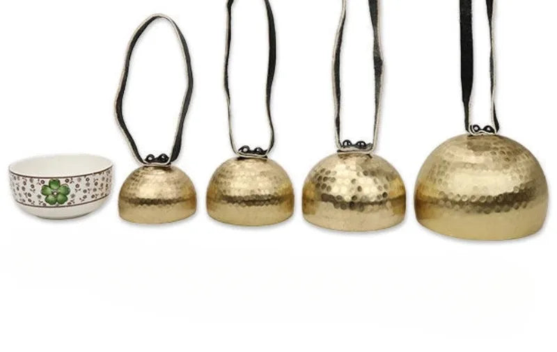 Handmade Brass Bell Meditation Copper Bells Outdoor Wind Chimes Sound Healing Chakra Mindfulness Musical Instruments Percussion