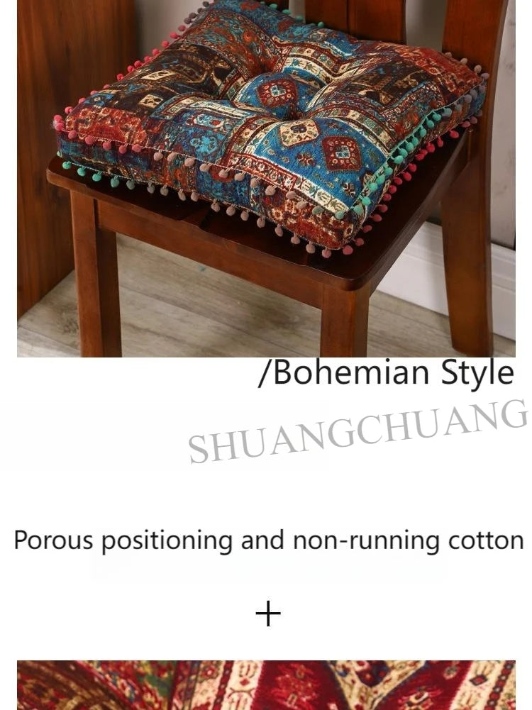 1pc 40x40cm Thick Soft and Comfortable Moroccan Chair Cushion /meditation Pad-suitable for Living Rooms Bedrooms,dining Rooms