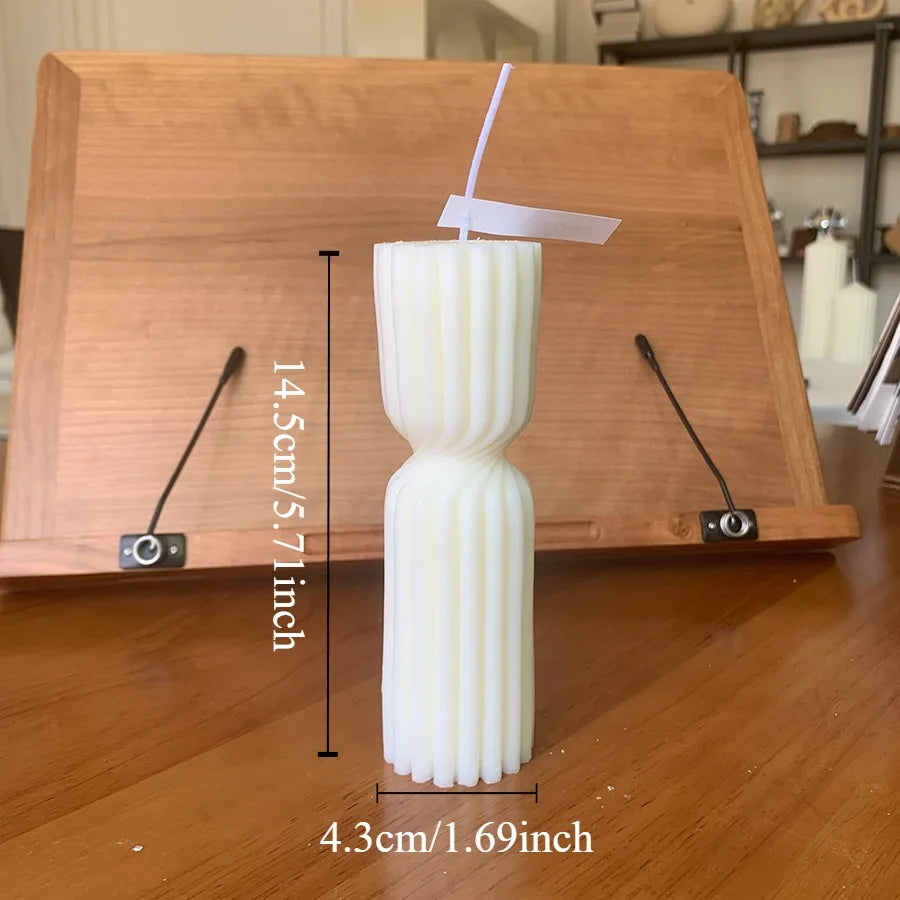 1pcs Nordic style cylindrical candle smokeless candle for wedding, party, birthday decoration, Nordic home decoration, bedroom