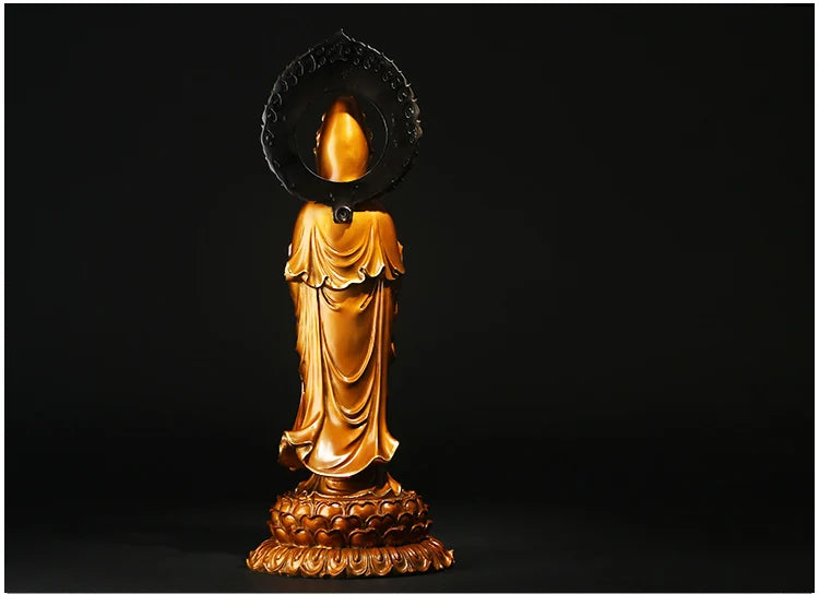 45CM 2022 TOP grade bless family Safety Health luck efficacious Talisman Buddhism brass GUANYIN Avalokitesvara Buddha statue